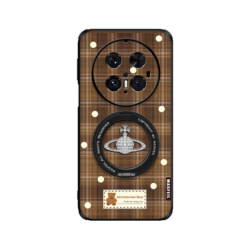 ZHIZHE×小熊土星适用华为Mate80Promax手机壳mt70新款Pura70磁吸支点mate60por支架Ho5全包高级感女p80