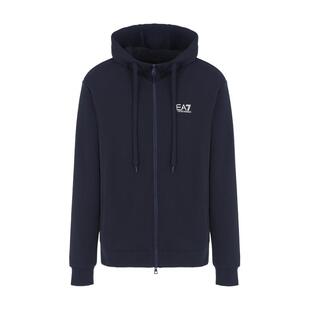 EMPORIO ARMANI/阿玛尼EA7/秋冬男加绒拉链开衫连帽卫衣夹克外套