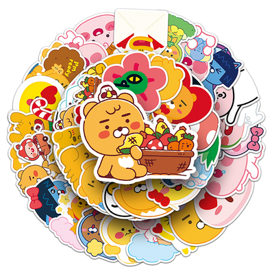100张kakaofriends贴纸卡通装饰