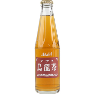 日本进口Asahi朝日乌龙茶无糖0脂肪风味饮料玻璃瓶整箱200ml*24瓶