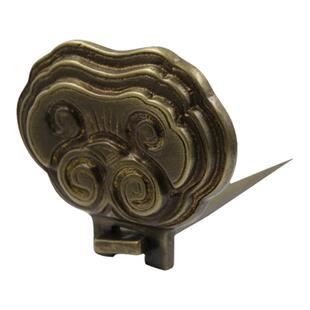 昊天斋如意匾托仿古铜复古画框托子中式花板匾额镜框老式铜挂钩