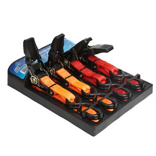 货物捆绑带棘轮拉紧器货车收紧器固定带一寸行李绳 4套装多色包邮