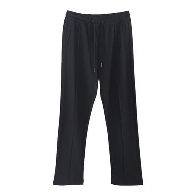 自留！男士松紧腰直筒中缝休闲裤