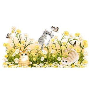 幼儿童园房墙面贴纸装饰踢脚线墙角卧室遮丑墙壁防水防潮自粘贴画