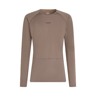 icebreaker 100%美丽诺羊毛男200 ZoneKnit长袖T恤户外运动徒步