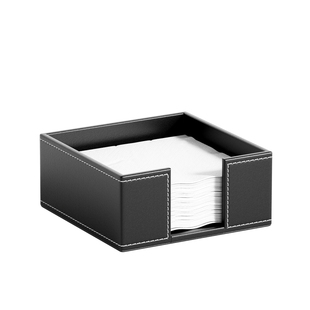 创意皮革方巾纸巾盒家居抽纸盒方形面巾纸收纳盒餐厅酒店专用定制