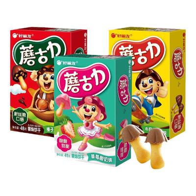 好丽友蘑古力饼干儿童小零食