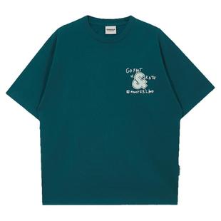 【重磅棉】杰克琼斯男装2025年秋季新款刺绣男士短袖T恤宽松印花