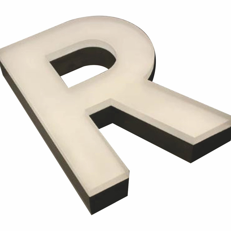 亚克力发光字户外门头logo背景墙通彩不锈钢磨砂字招牌果冻字定制