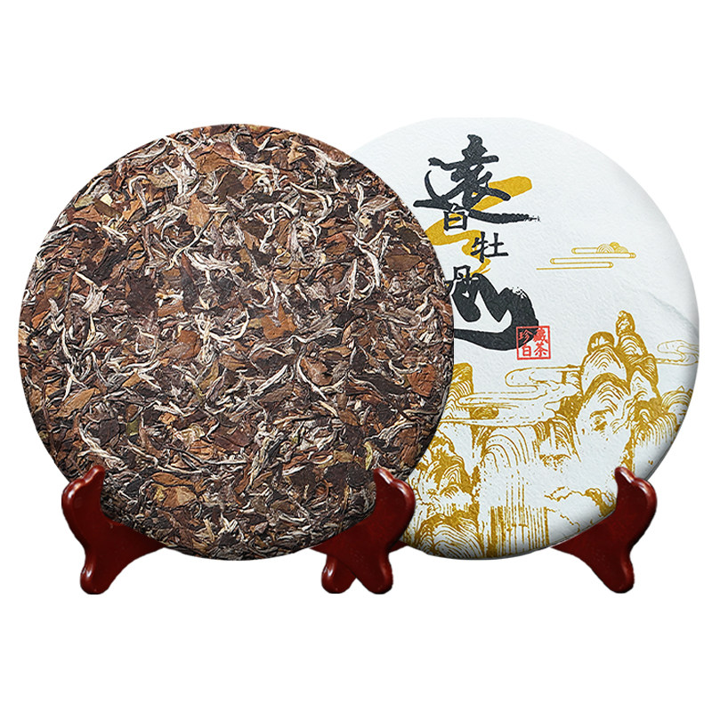 2013白牡丹白茶饼陈年枣香福鼎荒山老白茶福建高山叶7饼共2450克