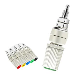 导电体铜接线柱5mm30A大电流香蕉插座插头4mm端子接地柱M5*45