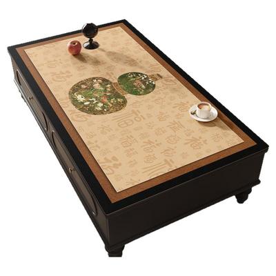 新中式茶几垫桌垫免洗防水防油桌面保护垫复古台布防烫隔热餐桌布