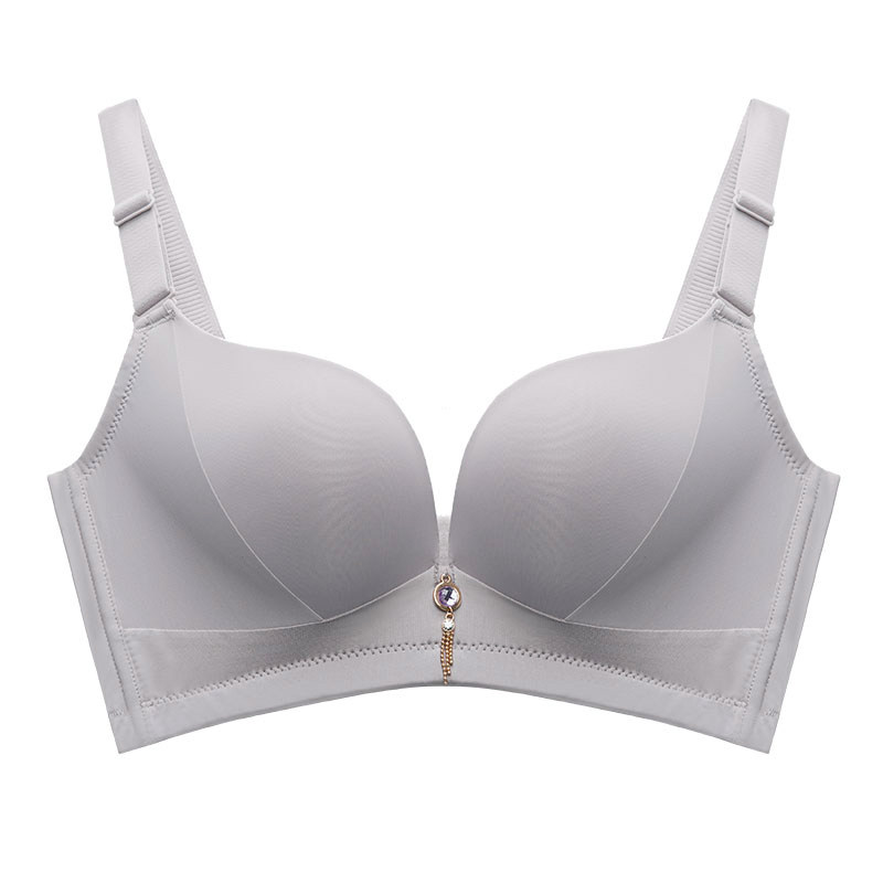 一片式无痕无钢圈文胸罩大小胸女内衣性感聚拢加厚杯调整型