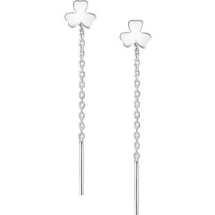 金美澳S999纯银耳线女2026新款爆款流苏耳环短款耳链耳坠足银耳饰