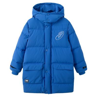 亚瑟士男女童中长款羽绒服外套