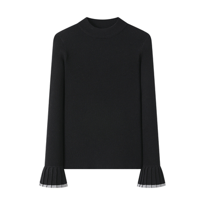 秋冬新款修身短款针织衫