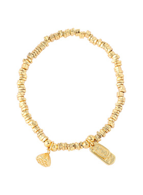 小众设计平安扣金色手链女