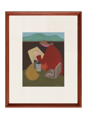 独处时光 治愈系奶油法式中古风文艺挂画组合现代艺术装饰画餐厅