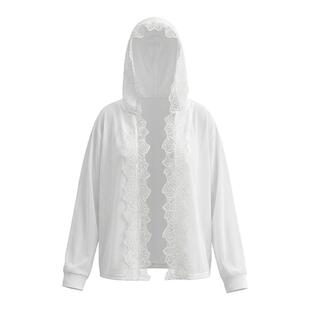 FDR官方店 蕾丝连帽防晒服衬衫外套裤子两件套运动轻薄防晒衣女款