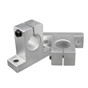 光轴固定座立式支撑座轴承座SK123450铝合金支架支座带光杆固定件