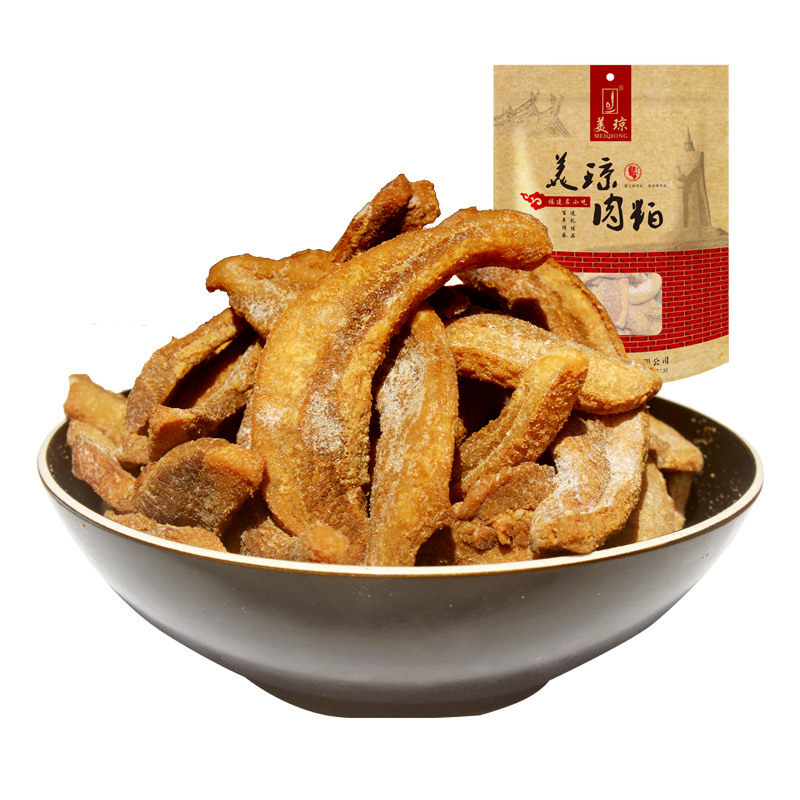 闽南美琼脂渣猪油渣肉渣衙口特产美食肉脂渣猪肉干猪肉粕零食200g