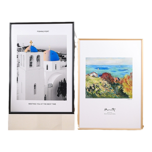 现代简约铝合金画框裱框4060a4A3营业执照框架6080海报框5070挂墙