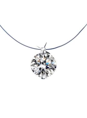 缔晶莫桑石人鱼之泪项链吊坠