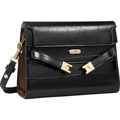 TORY BURCH 汤丽柏琦 LEE RADZIWILL 鳄鱼纹压花肩背包 162247