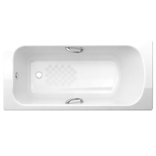 美标铸铁浴缸家用嵌入式泡澡池成人小户型1.5米1.7米搪瓷釉面浴池