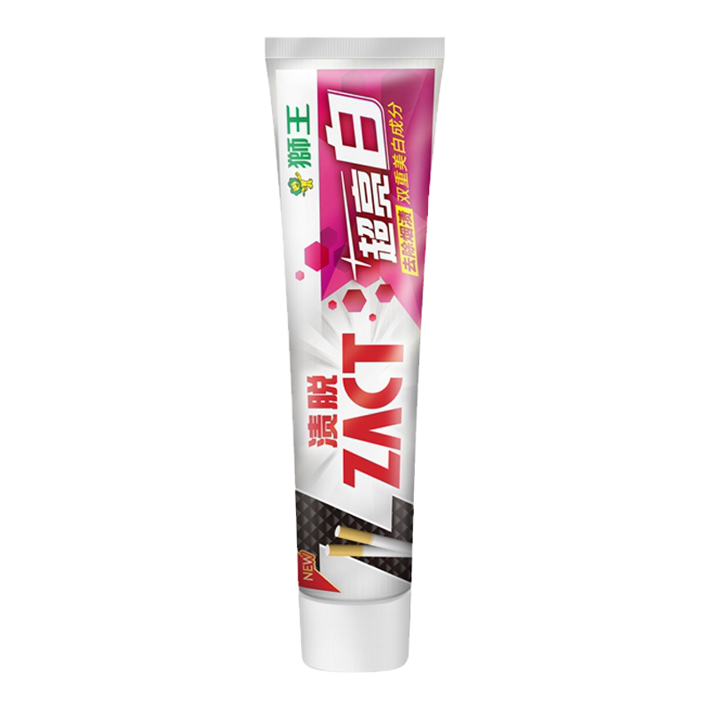 狮王渍脱超亮白牙膏150G×4