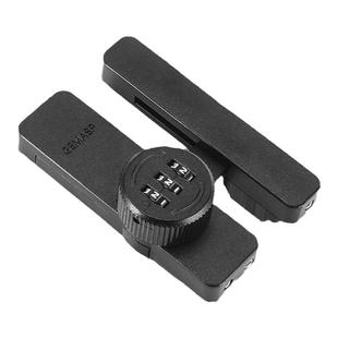 免打孔密码锁抽屉锁对开柜门锁冰箱锁更衣柜防盗锁鞋柜锁文件柜锁