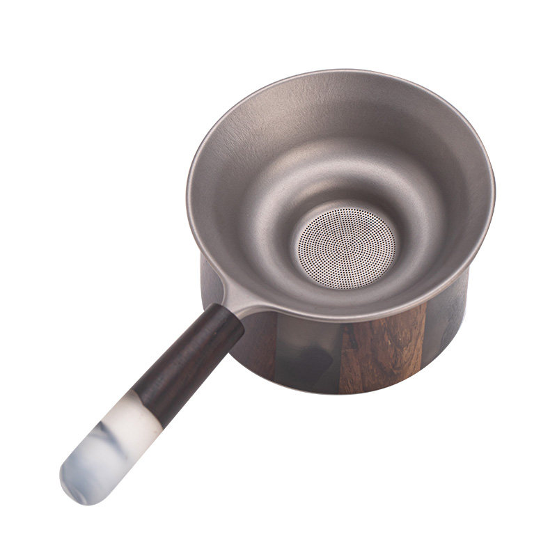 高端纯钛茶漏茶滤茶道配件