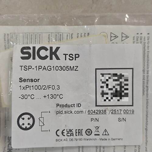 询价-TSP-1PAG10305MZ（西克SICK） PT100铂