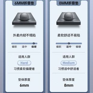 瑜伽垫防滑儿童户外露 高档可折叠学生午睡垫办公室午休地垫便携式