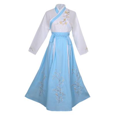 日常装清新淡雅仙女齐腰襦裙汉服