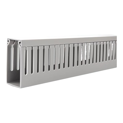 PVC灰色阻燃线槽电控柜专用线槽