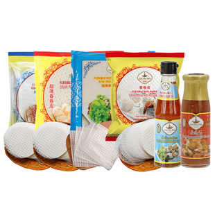 【自营】越南水妈妈春卷皮进口薄饼皮家用透明春饼卷饼米纸卷米皮