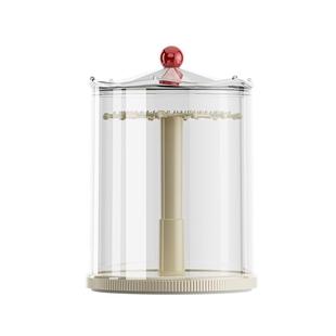 挂件展示桶透明旋转盲盒手办防尘罩适用拉布布毛绒玩偶娃娃收纳架