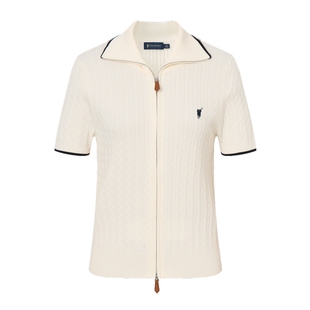 POLOWALK女装春夏新品女式短袖针织衫时尚通勤百搭针织短袖女