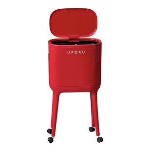 厨房专用垃圾桶家用2025新款加高带盖免弯腰大码卫生桶客厅可移动