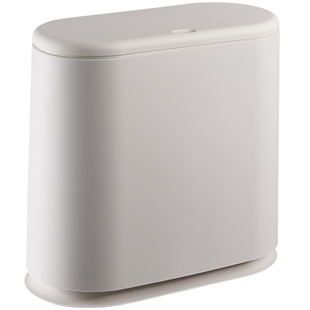 夹缝卫生间垃圾桶家用带盖厨房客厅创意有盖北欧厕所垃圾筒窄纸篓