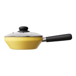 【厚皮橙同款】玲珑皇冠小黄锅18cm不粘锅煎锅家用早餐锅平底铁锅