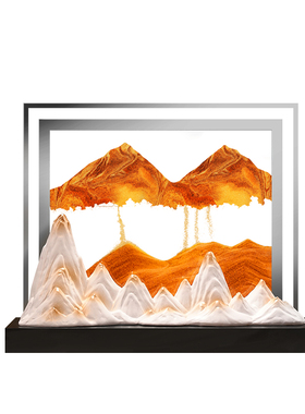 送礼佳品日照金山流沙画装饰摆件