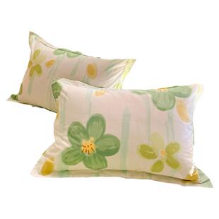 2025款100全棉枕套纯棉印花枕头套一对装家用48*74cm单只装枕芯套