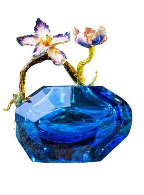 珐琅彩花瓶黎采琉璃现代简约