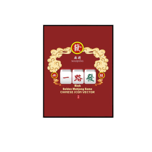 发财国潮棋牌室装饰画麻将馆麻雀房挂画火锅餐厅饭店包厢间墙壁画