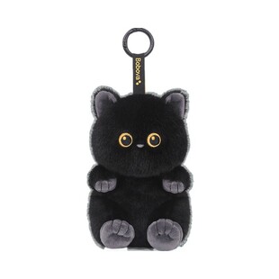 【官方正版】黑猫公仔可爱三花猫玩偶暹罗猫毛绒玩具抱枕礼物女孩