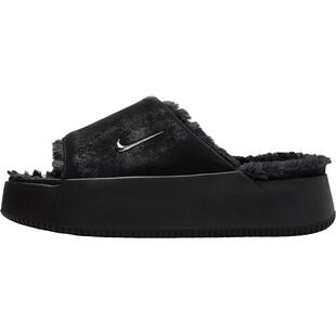 Nike/耐克官方正品Calm Elevation Fur女士厚底拖鞋HV8560-001