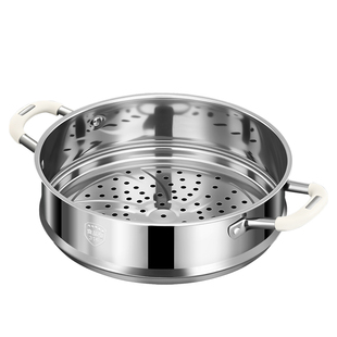 铿锵316不锈钢蒸笼蒸屉食品级万用蒸格蒸锅炒锅汤锅奶锅通用蒸架