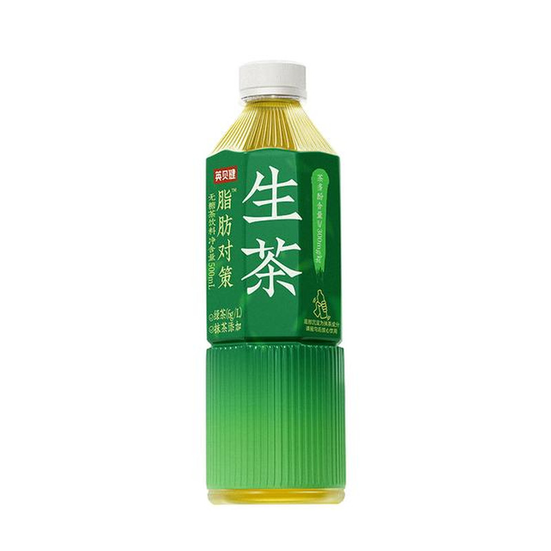 英贝健生茶无糖茶500ml*6瓶抹茶解腻凉茶0糖0脂0卡调味茶绿茶饮料